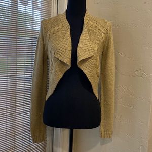 Michael Kors Gold Shimmer Shrug/ Cardigan
